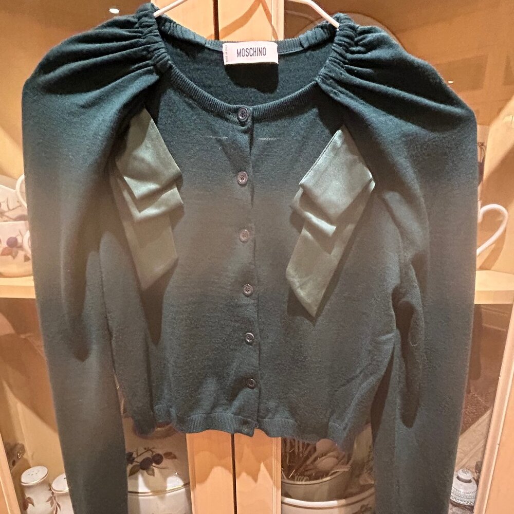 Green Moschino Cardigan